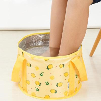 Secchio portatile per sauna per piedi, barile da bagno, secchio per ammollo, bacino pieghevole, secchio per massaggi schiumogeni, pedicure per la casa, copertura e maniglia per vasca da bagno