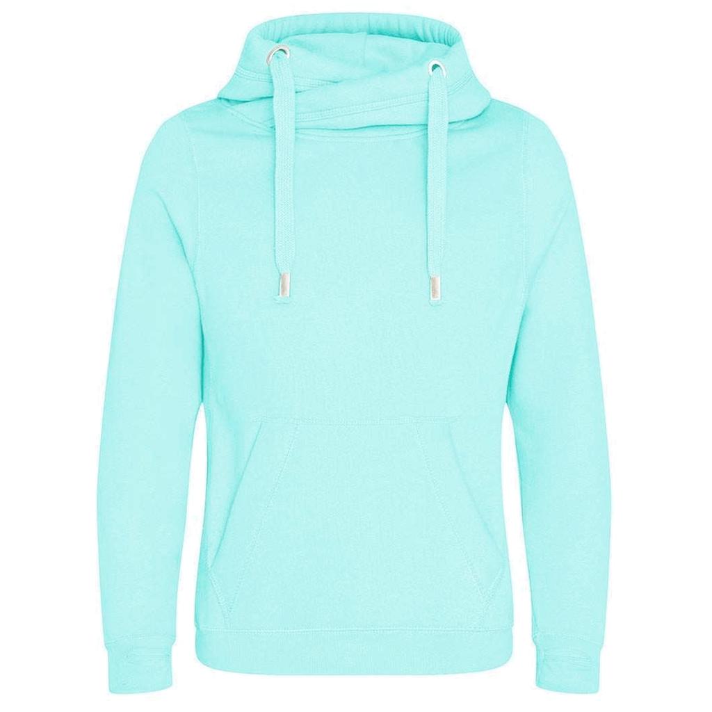 Awdis Unisex mikina s kapucí pro dospělé s překříženým výstřihem