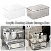 Acrylic Desktop Mask Storage Box Dust-proof Large Capacity Cosmetic Storage Case with Cover Transparent