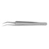 Stainless Steel Eyelash Extensions Tweezers High Accuracy Tweezers Tools for Nail Art(Curved Head 5BSA )