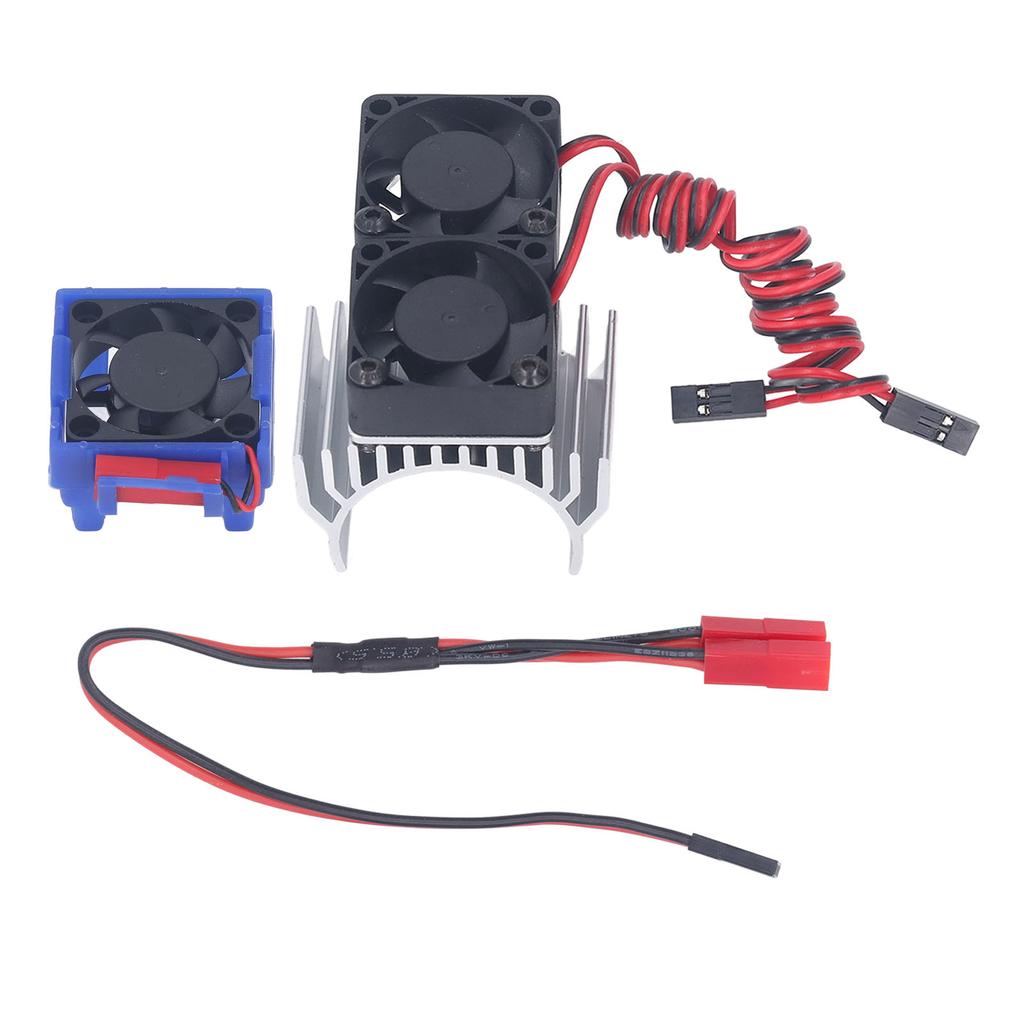 DC 5V RC Heat Sink High Velocity Fan Motor Radiator Fan Set for Traxxas Slash 4*4 VXL 110 RC Car