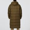 Puma Logo Print Stand Collar Long Hooded Down Jacket Men Outerwear Dark-Green 672435-62