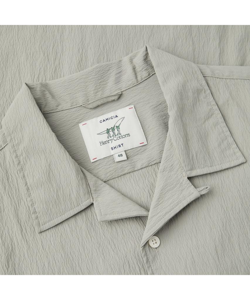 Henlikoteun [Online Exclusive] Short Sleeve Open Collar Shirt Aysam26731Bex