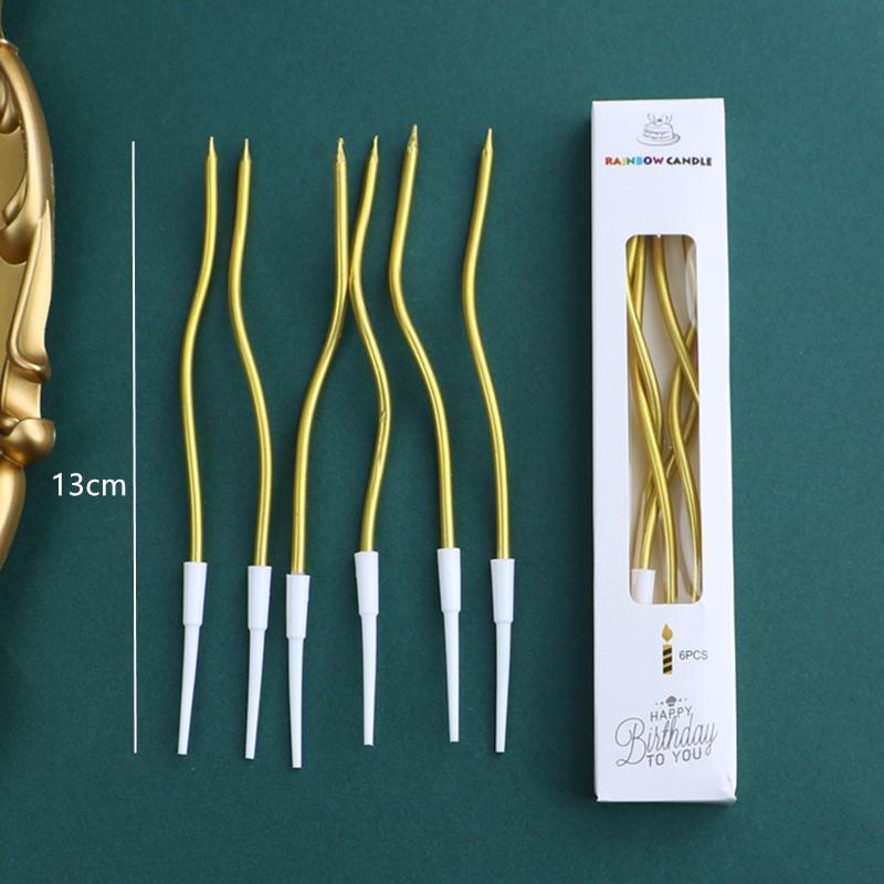 50 Gold and Silver Number Candle Cake Toppers - Individually Boxed Party Decorations