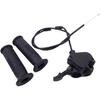 Motorcycle Handlebar Grips 7/8" 22mm Hand Grips + Thumb Throttle Control Housing + Gas Cable for 50cc 70cc 90cc 110cc 125cc ATV Quad