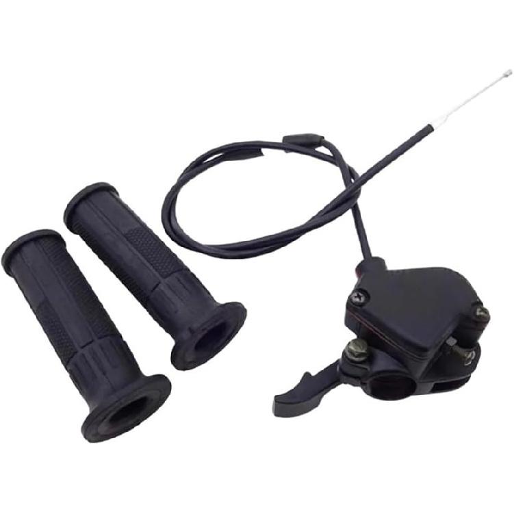 

Motorcycle Handlebar Grips 7/8 22mm Hand Grips + Thumb Throttle Control Housing + Gas Cable for 50cc 70cc 90cc 110cc 125cc ATV Quad
