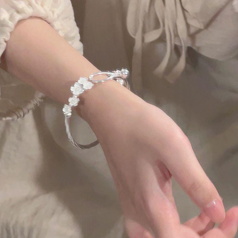 Plum blossom bell Chinese bracelet sweet opening bracelet female fairy jewelry gift