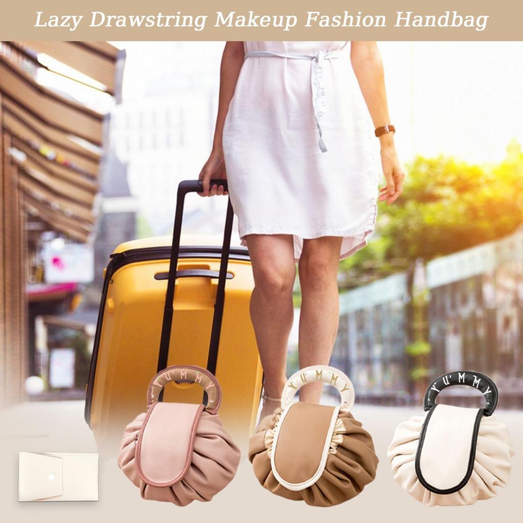 Kordelzug Make-up Tragbare Reise Make-up Wasserdicht Große Kapazität Magische Große Kosmetiktasche mit Make-up Pinsel Aufbewahrung Perfekt für den Alltag Reise