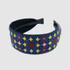 LALA Ethnic Lattice Hairband P-BLACKBLUE
