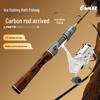 Winter Outdoor Ice Fishing Rod with Soft Tip and Flat Tail Design