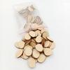 100Pcs Unfinished Egg Shape Lime Wood Craft Cutouts for DIY Signs Tags Christmas Ornaments Nursery Wall Mount Decoration