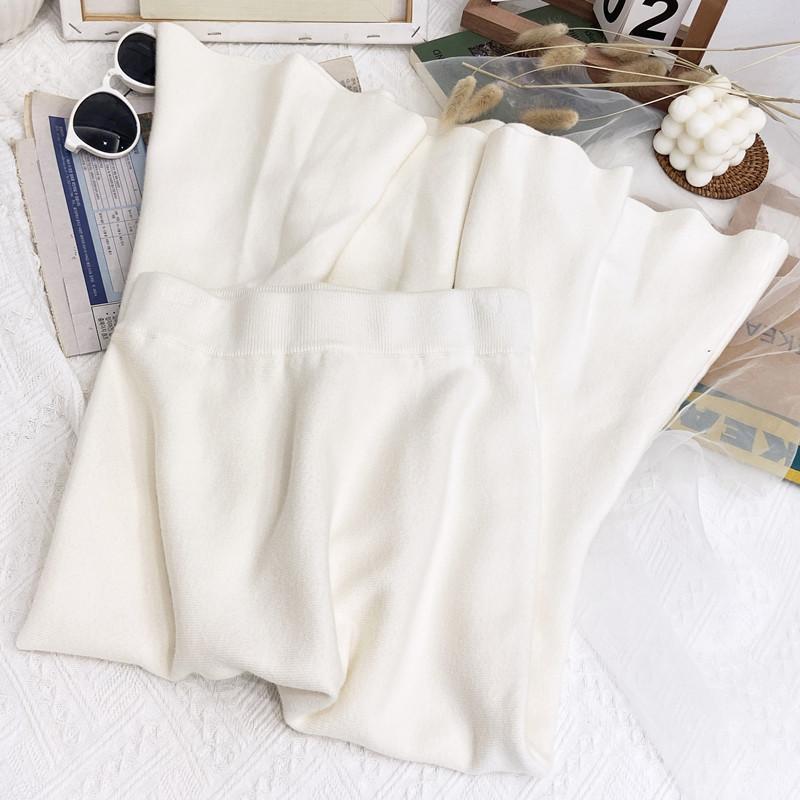 Mid To Long Knitted Fishtail Skirt for Women Autumn and Winter High Waist and Hip Hugging Skirt Half Skirt