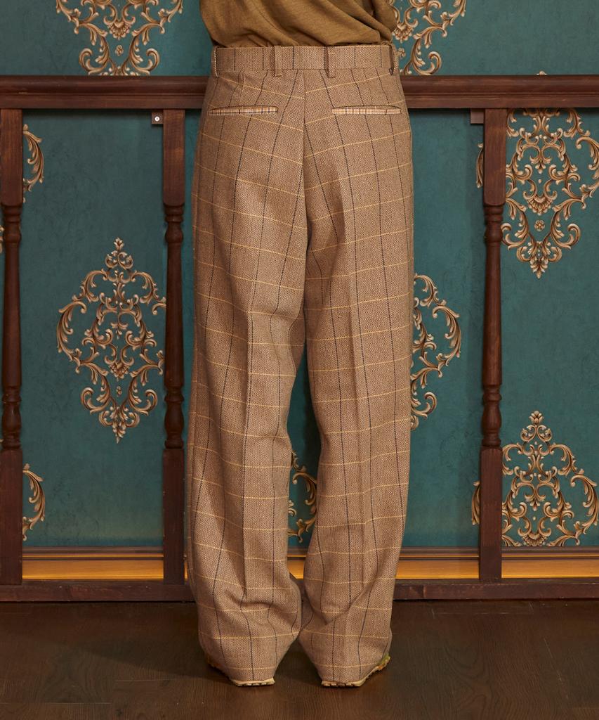 UNALLOYED Wool Check Slacks / Beige