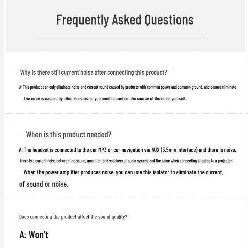 LianTuo 3.5mm Audio Ground Loop Noise Isolator