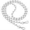 Metal Chain Purse Straps Replacement Crossbody, DIY Purse Chain Accessories, Crossbody Bag and Handbag Strap