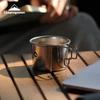 CAMPING MOON Camping Coffee Solo Mug S-180-4P+B, 160ml, 4-Piece Set with Canvas Case