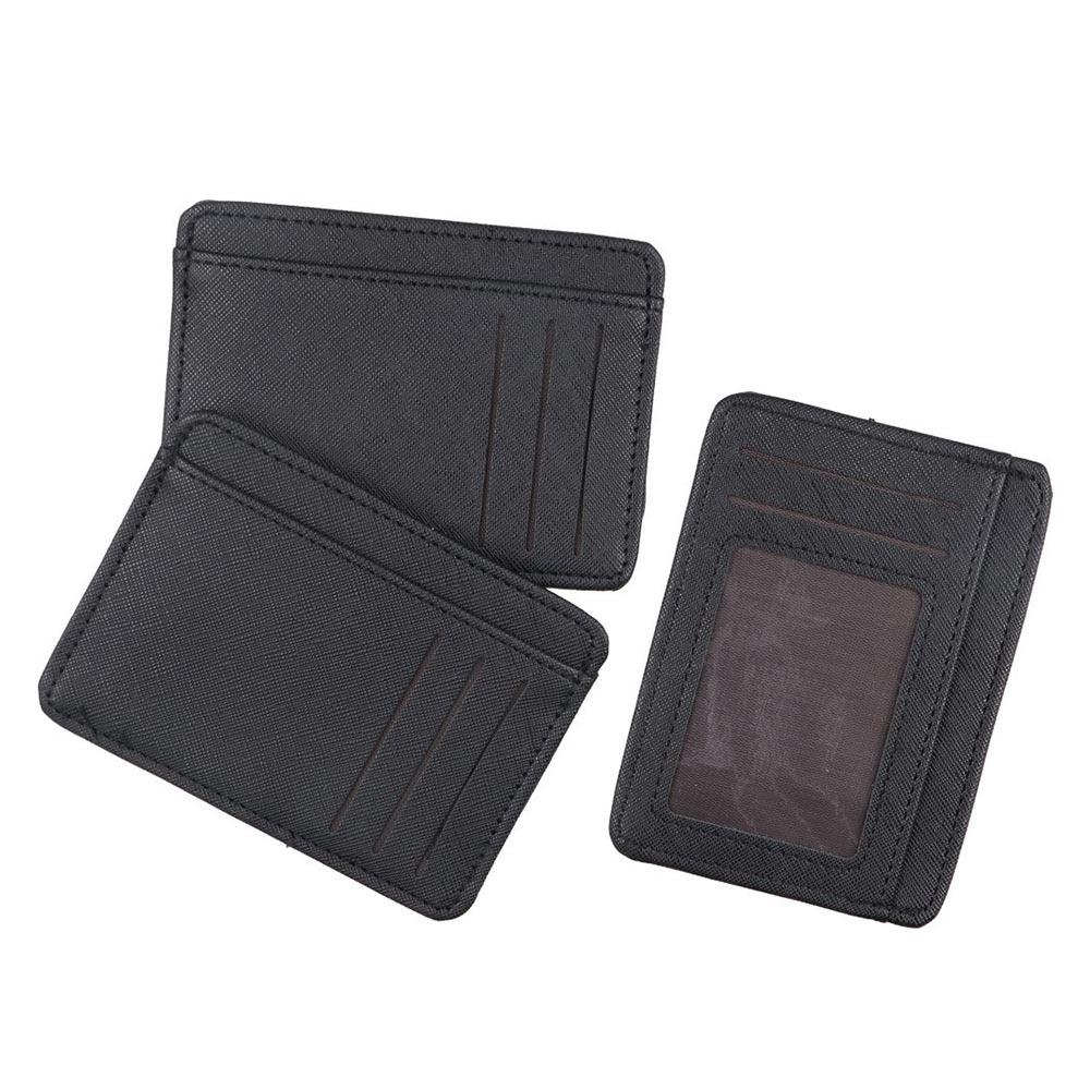 For Men Classic Solid Color PU Leather Purse Wallets Money Bag Women Coin Purse Korean Card Holder