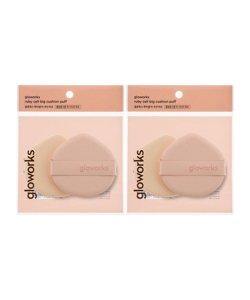 Rubycell Big Cushion Puff (2 Pieces) X 2 Packs