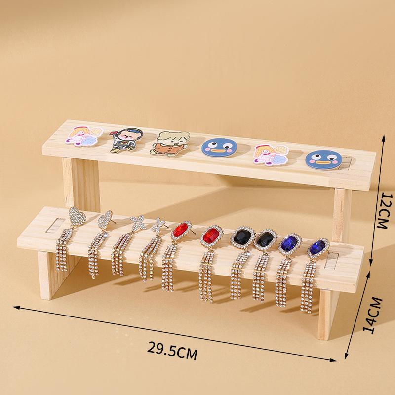 

Wood Display Riser Wood Display Riser Stand For Dessert Figurines Conutertop Jewelry Display Riser Shelf Candy Figures Buffets A1