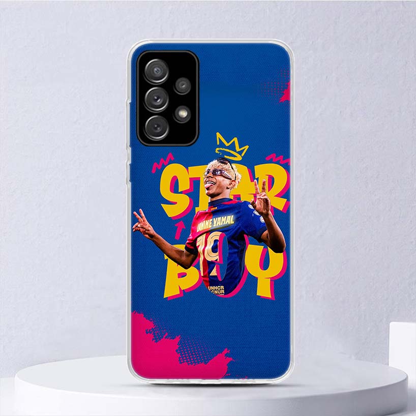 Custodia morbida L-Lamine Y-Yamal 19 per Samsung Galaxy A52 A42 A32 A22 A12 A02S Cover per telefono A50 A51 A70 A71 A41 A31 A21S A40 A30 A20E