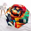 1pc Mario Gamer Superhero Automatic Folding Umbrella - Compact 8-Rib Design, Durable Plastic & Iron, Lightweight for Outdoor Daily Use,  a0929195