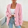 Women's Casual Button Front V Neck Knit Cardigan Sweater Jacket Outerwear for Fall Winter