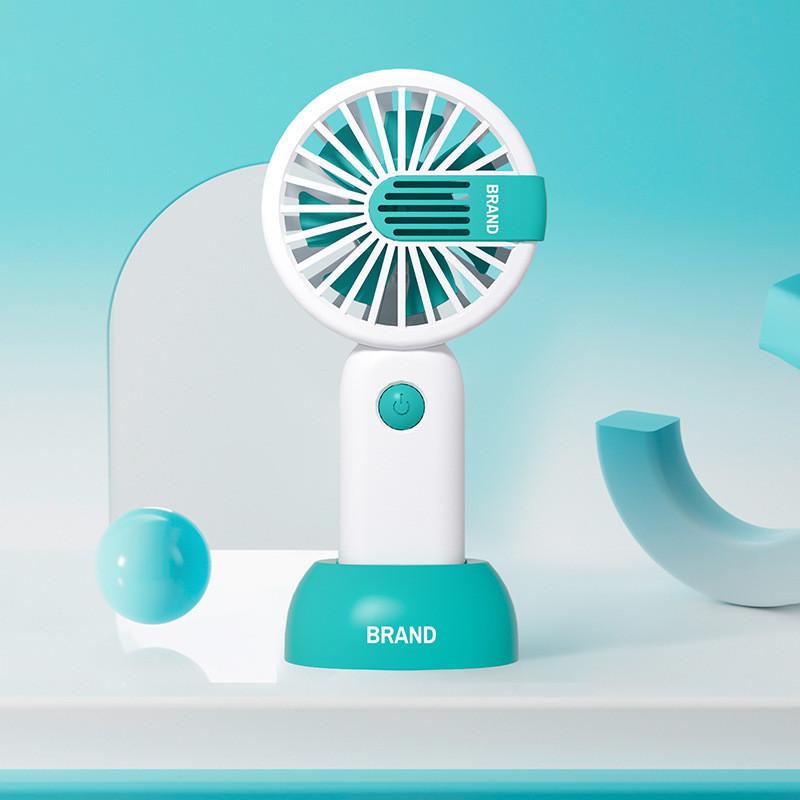 Mini Portable Small Fan Handheld Powerful Usb Rechargeable Desktop Fan Cs1333 Orange синий