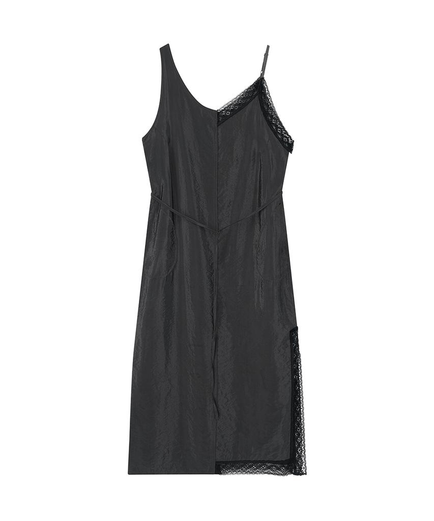 MIDNLOW Unbalanced Layered Dress