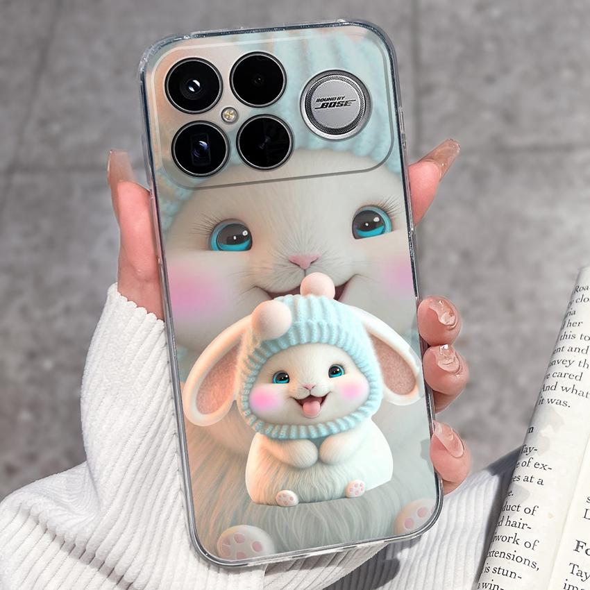 Covers For Xiaomi Poco F8 Ultra F8 F5 Pro F3 C50 C40 Mi Note 2 3 Transparent TPU Phone Case Cute Pet Dog Soft Silicone Dustproof Shell For Xiaomi Capa