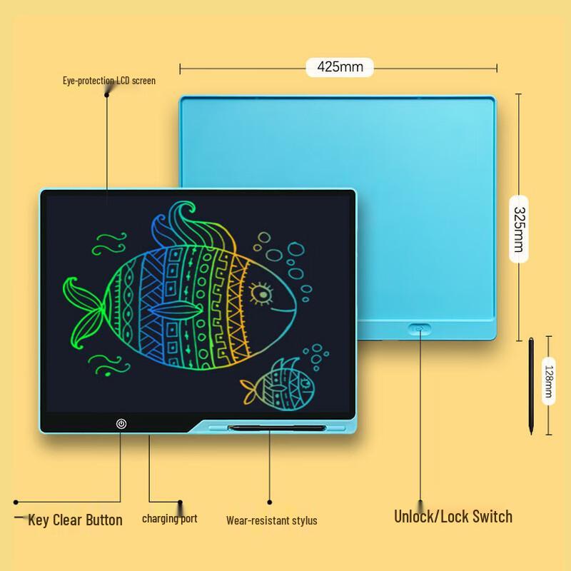 Dream Painting Island 13-inch Rechargeable Kids LCD Drawing Tablet