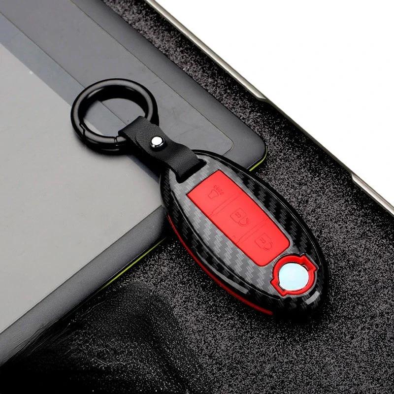 Auto-Fernschlüsseletui für Nissan Rogue XTrail T32 T31 Qashqai J11 J10 Kicks Tiida Pathfinder Murano Juke Versa Note Infiniti