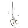 Forbici da cucito da 10 pollici Forbici da sarto Tagliafilo Acciaio inossidabile Forbici da sarta Forbici Strumenti Forniture per cucito e artigianato