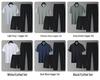 Completo estivo da uomo in seta ghiaccio a tre pezzi: T-shirt Girocollo, Pantaloncini e Pantaloni Lunghi Tuta Sportiva Casual