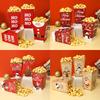 Christmas Popcorn Box Candy Snack Cookies Xmas Favor Bag Christmas Decorations for Home 2026 Navidad Noel Gifts New Year 2026