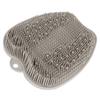 Shower Foot Scrubber Mat Pad Exfoliate Massager with Non Slip Suction Cup Bath Brush Grey