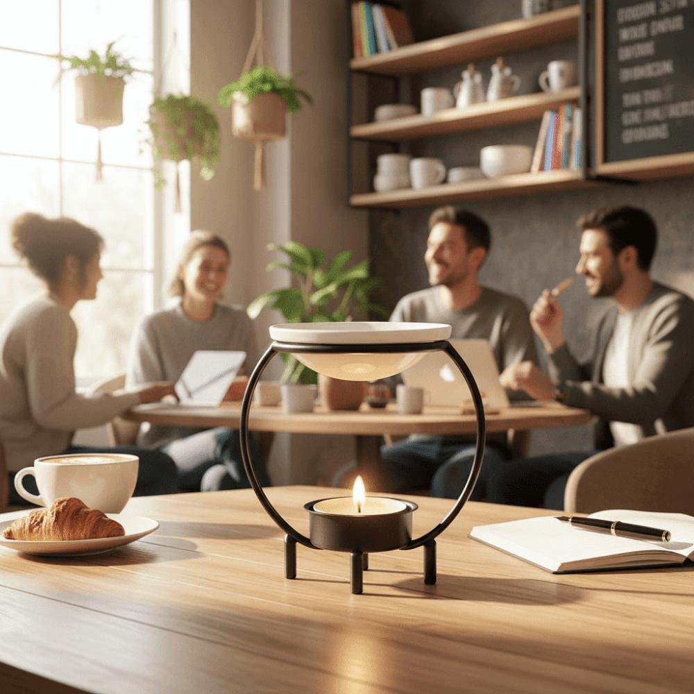 Portable Aromatherapy Candle Holder Minimalist Fragrance Burner Candle Heating Holder Home Decor