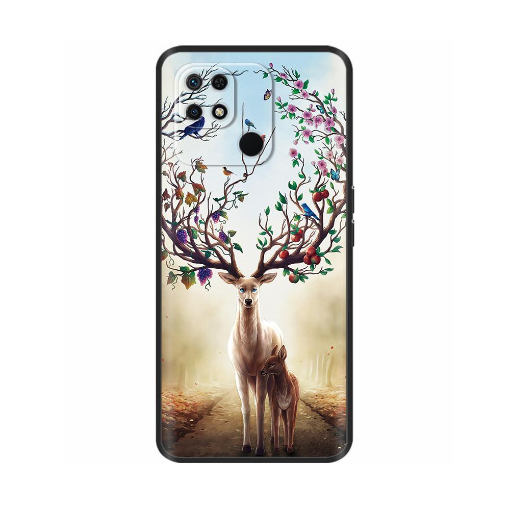 Cover For Xiaomi Redmi 10C Case For Redmi 10C Capas Phone Case Soft Black Silicone Bumper Back Case For Redmi 10C Fundas 6.71"