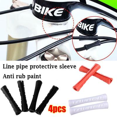 Three Colors Ultralight Rubber Line Pipe Sleeve Anti Scratch Shift Brake Bicycle Cable Protector