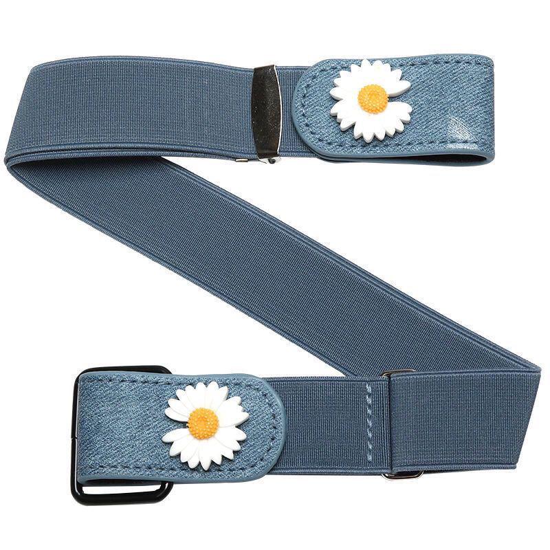 Women's Seamless Elastic Belt for Jeans - Invisible, No-Buckle, Summer Fashion Accessory