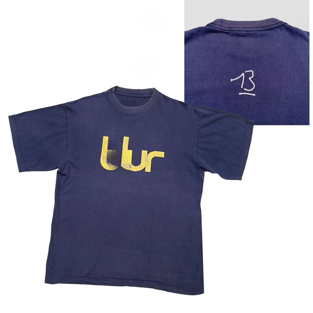 2026 BLUR Blur Band Britischer Rock Punk Lässiges T-Shirt Herren und Damen Luxus Band Marke Oberteil Weiß