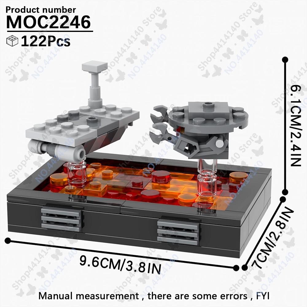 MOOXI Space Wars Movie Throne Military Conference Room Scenario Model Building Block DIY Diorama Bricks For Kids Montessori Toys