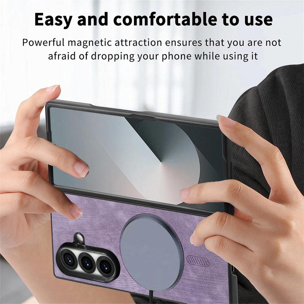 Samsung Z Fold7/Z Fold6 Magnetische Leder Schutzhülle