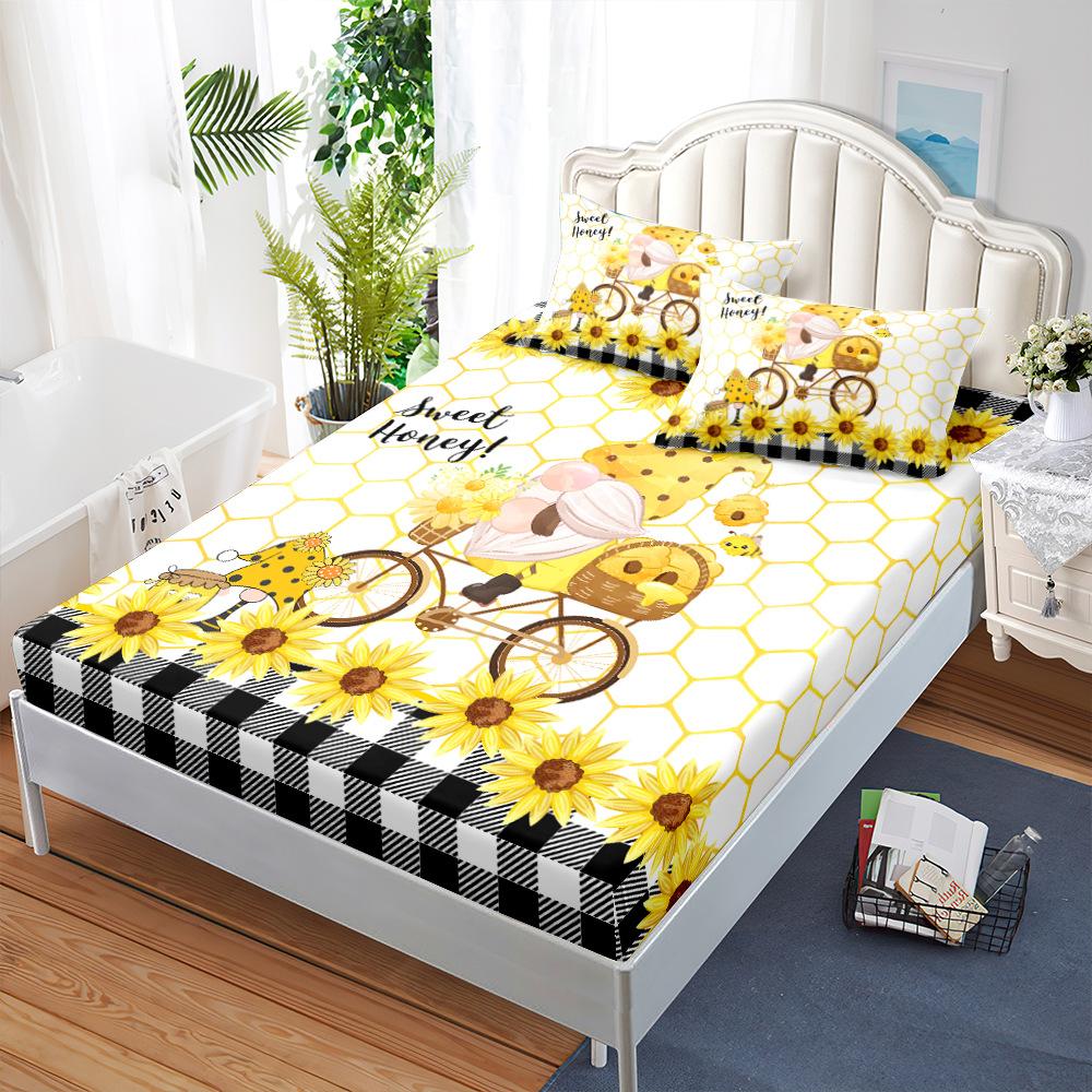 Mattress Mattress Cover Three-Piece Mattress Protective Cover Fully Enclosed Honey Dwarf