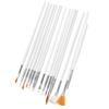 2 Set Multi Tip Size Nail Art Brushes Light Handle Painting Brushes  Home DIY Manicure