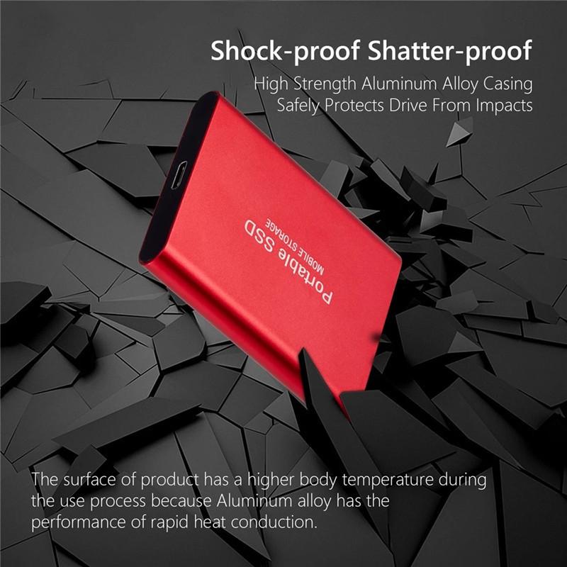 Exclusive Cross-Border Ultra-Thin High-Speed SSD Mobile Hard Drive Expansion - Large Capacity, Brand New Solid State Drive