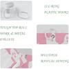 36x72 Inch Halloween Shower Curtain Cute Funny Phantom White Pink Bath Set Contemporary Cartoon Festival Bathroom Sets for Children Waterproof