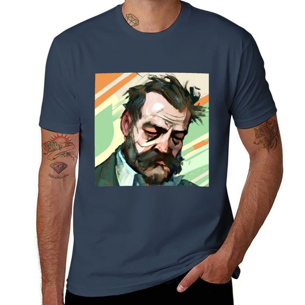 Disco Elysium - Harry Dubois Fan Art T-Shirt sweat summer clothes hippie clothes sublime plain white t shirts men