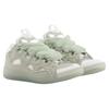 Lanvin Leather Low Top Stylish Skateboarding Shoes Women's Blue Gray FW-SKDK02-TRAG-P23401