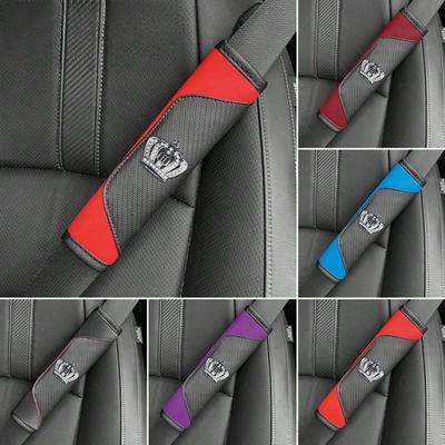 Cross-Border E-Commerce Car Carbon Fiber Leather Car Shoulder Cover Crown Shoulder Cover