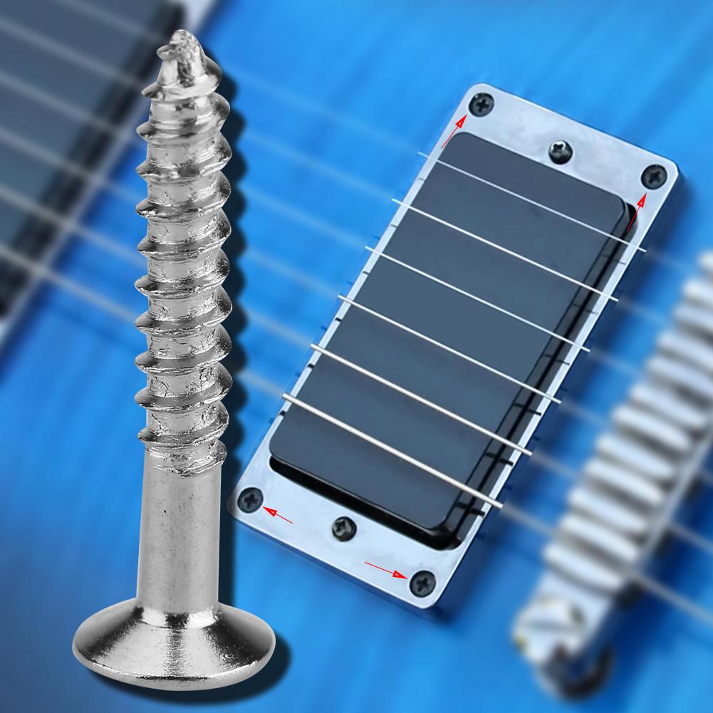 3 Colors 40 Pcs Guitar Humbucker Pickup Screws Set Kit Ring Surround Mounting Screws